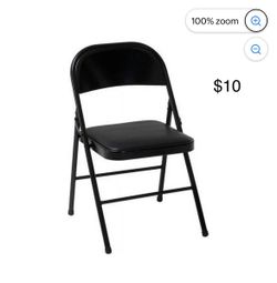 Foldable Black Chair