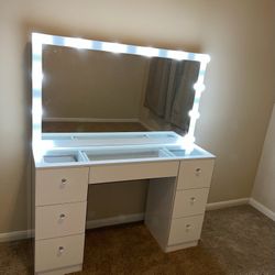 Glass Top vanity $345