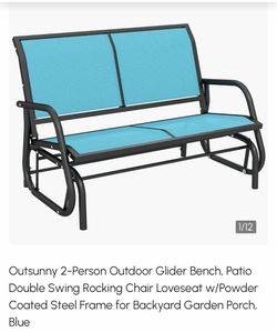 2 Outdoor glider benches