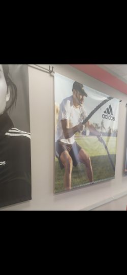Extra Large official Adidas banner poster for your gym