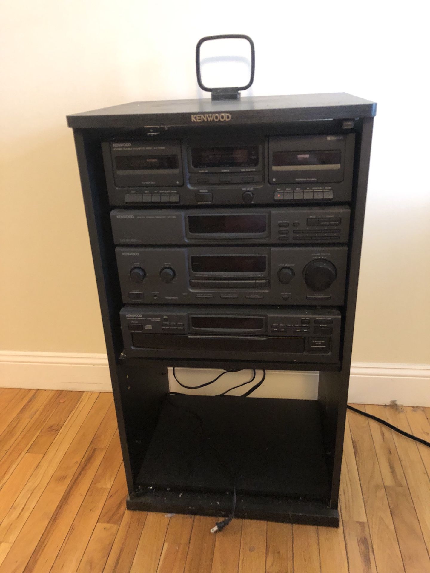 Vintage Kenwood Stereo System w/ cabinet