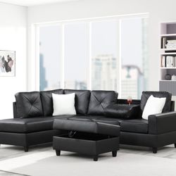 New Sectional + Ottoman 