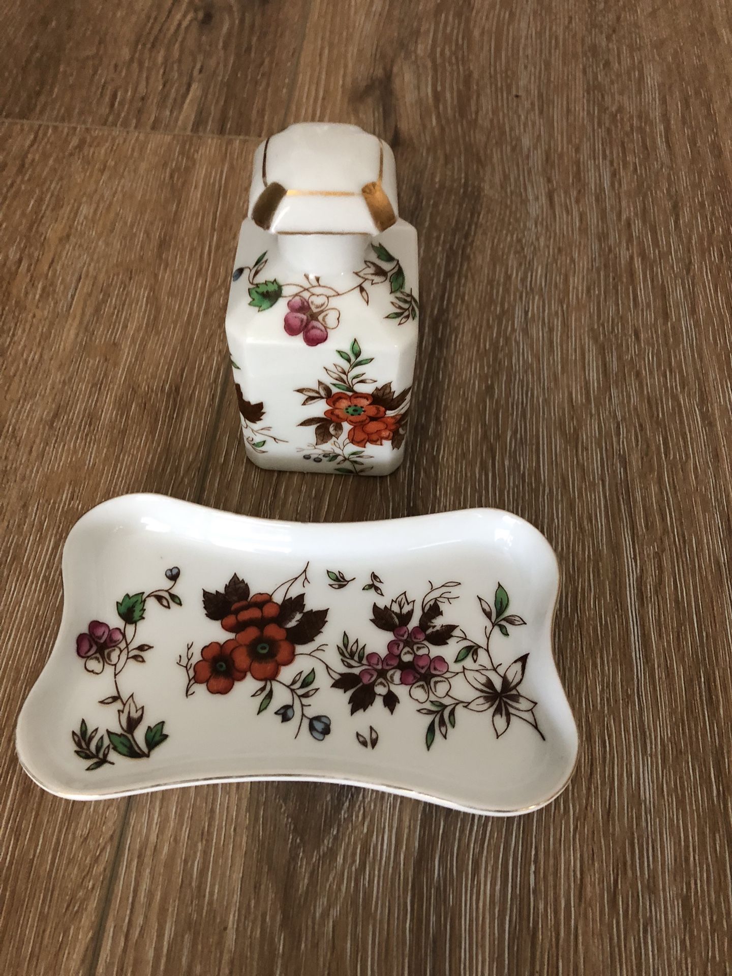Decorative Small Dish And Bottle - Autumn Glory -EW 3618