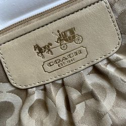 small Coach Clutch Purse       Approx 6 1/2” Long 