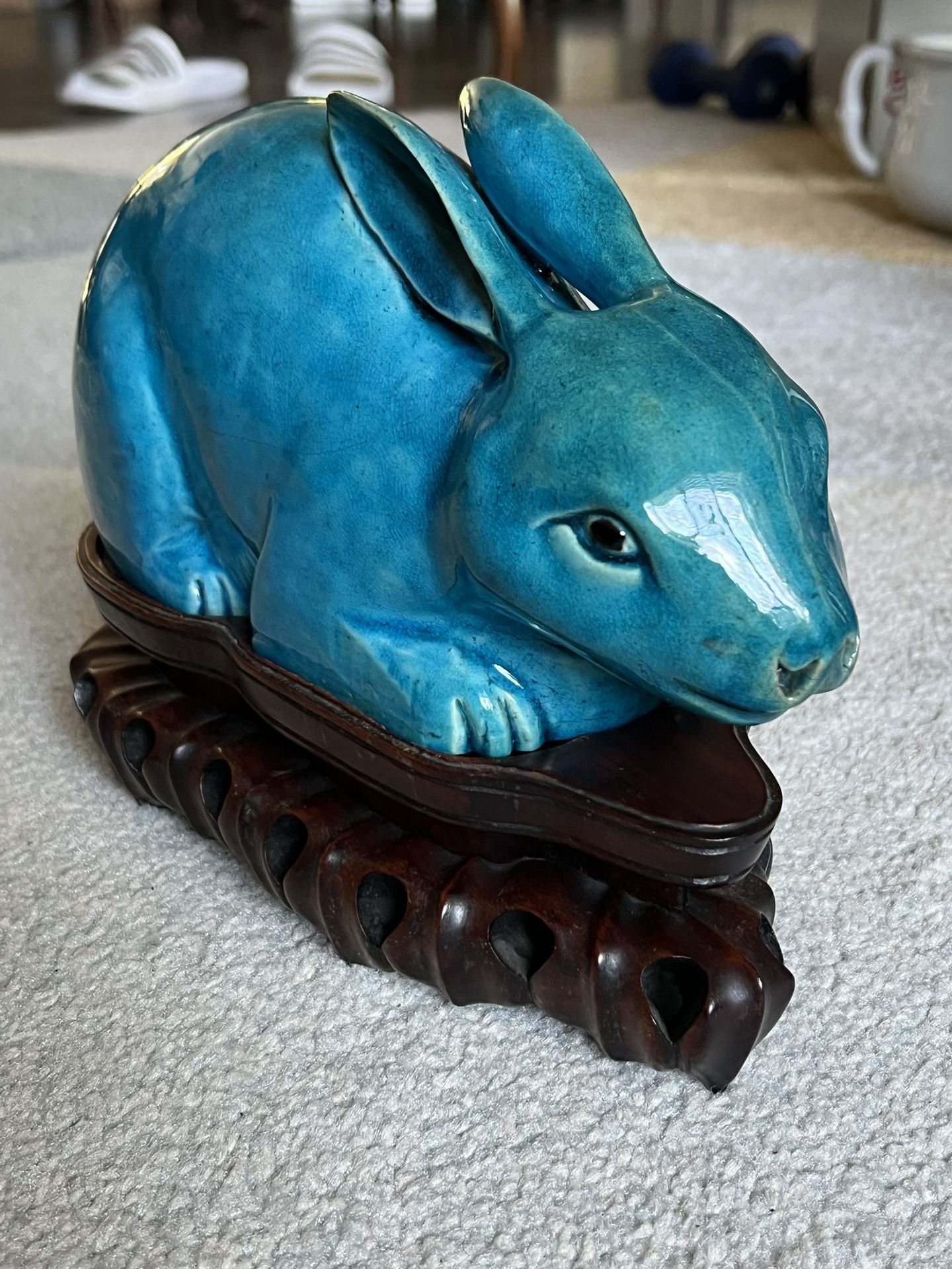 Chinese blue glazed rabbit