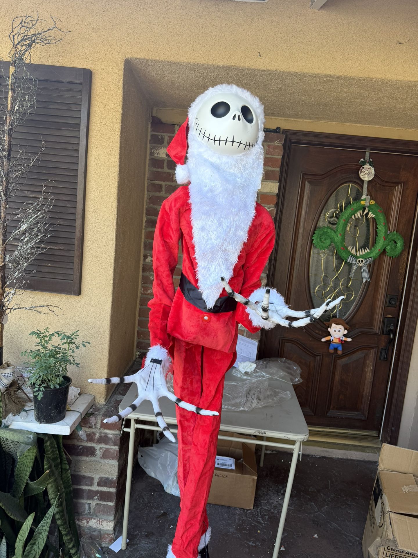 Disney 6.5-Ft Jack Skellington Sandy Claws Animatronic Talking Moving Figure