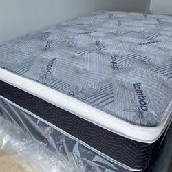 Cal King Euro Bamboo Pillow Top Mattress! 