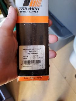 Triumph Twist Drill 6" Qty 6