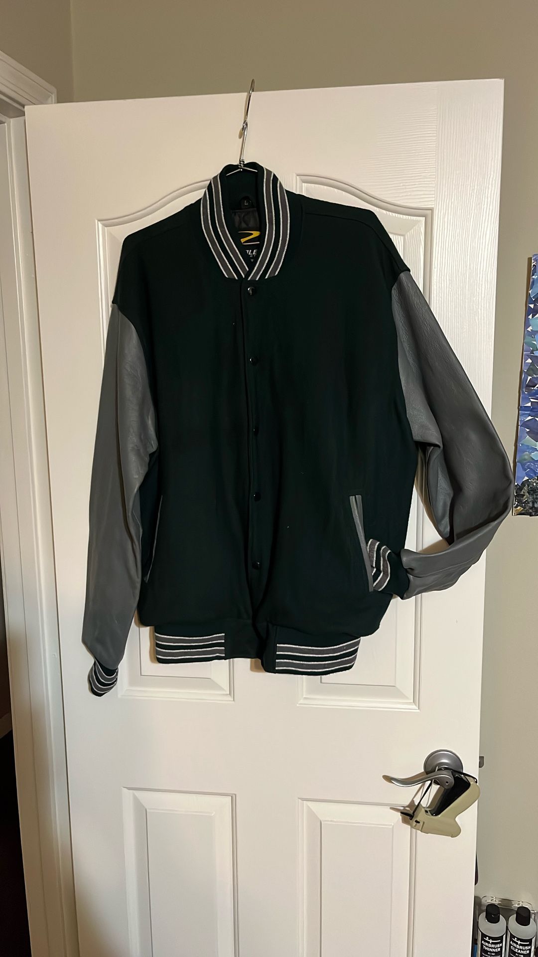 New Letterman’s Jacket-Wool/Leather Sleeves