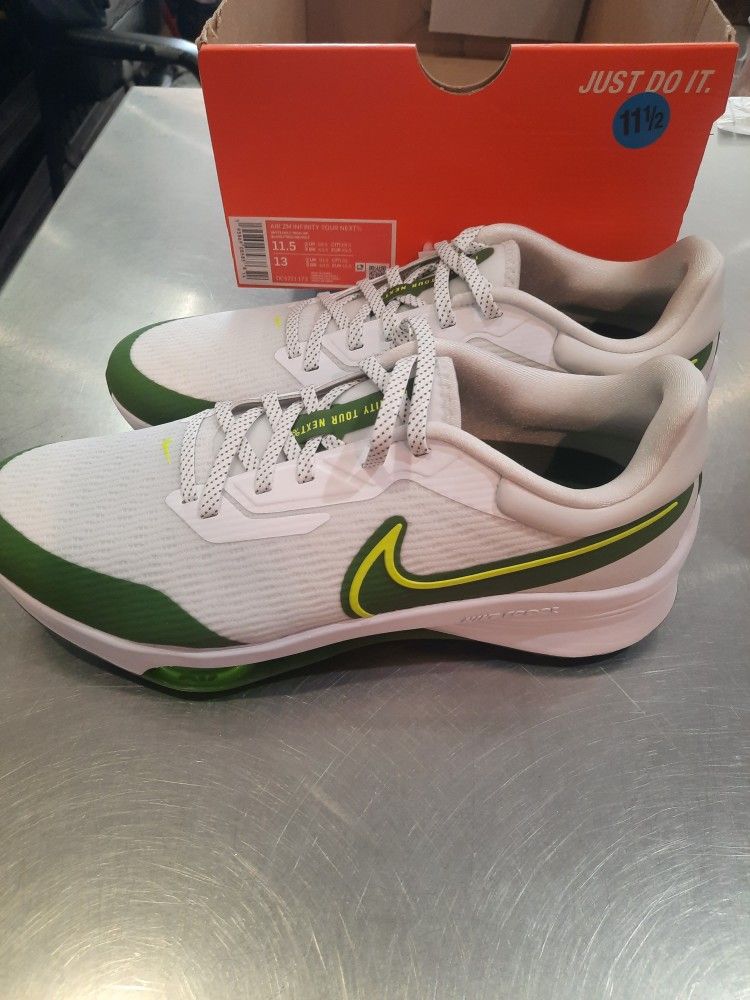Nike Air ZM Infinity Tour Next% Mens Size Golf Shoe Volt White