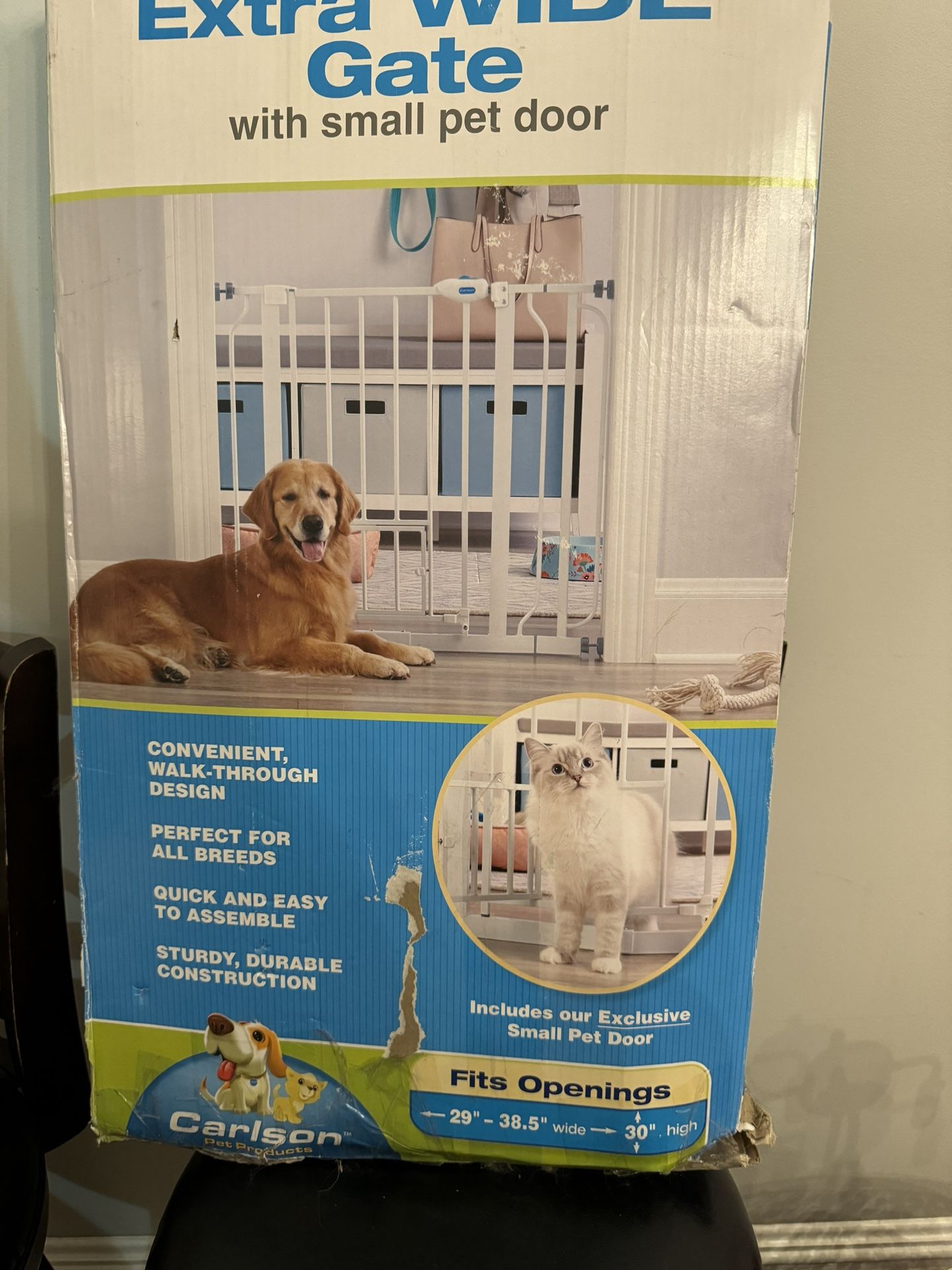 New Extra Wide Gate With Small Pet Door