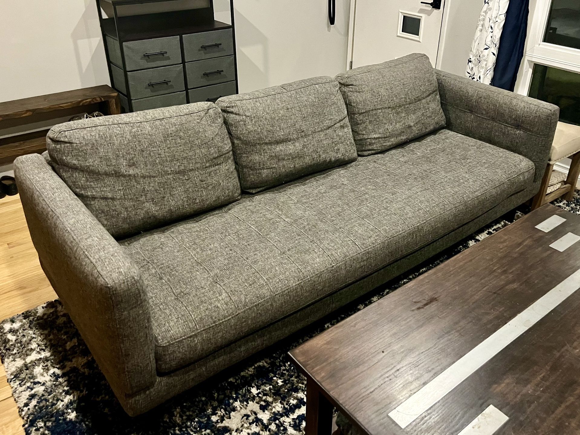 Grey Fabric Couch