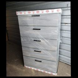 NEW 5 DRAWER CHEST 😊 Available in BLACK, WHITE, GREY or CHARCOAL color - ask for price
