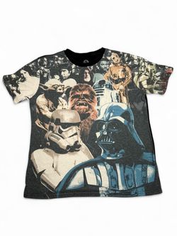 Y2K Star Wars A New Hope 70s Movie All Over Print T Shirt Official Disney Rare - Size Medium #galaxy #movietee   Measurements: 20in - Pit To Pit  26in