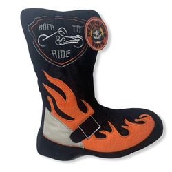 peek a boo toys born to ride plush boot 10"