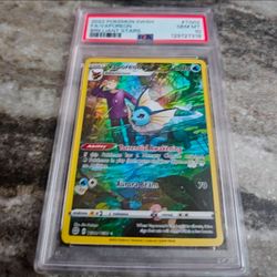 2022 Pokemon Brilliant Stars Vaporeon Full Art TG02/TG11 PSA 10