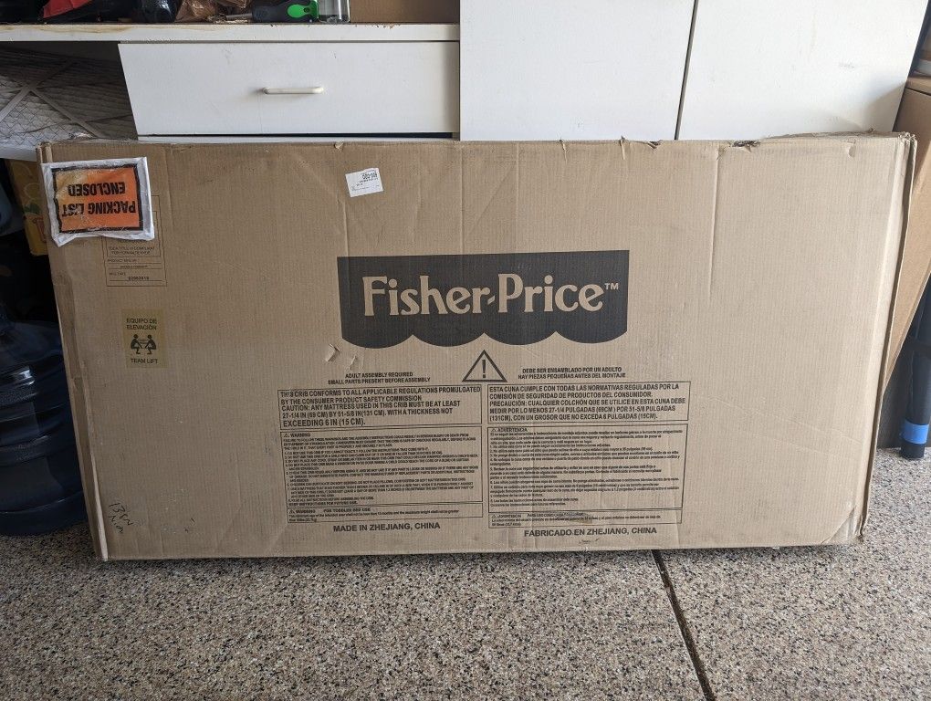 Fisher Price Convertible Crib (New)