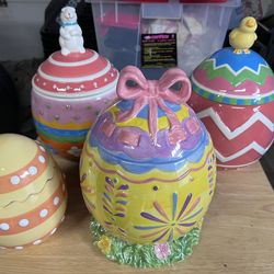 Easter cookie jars