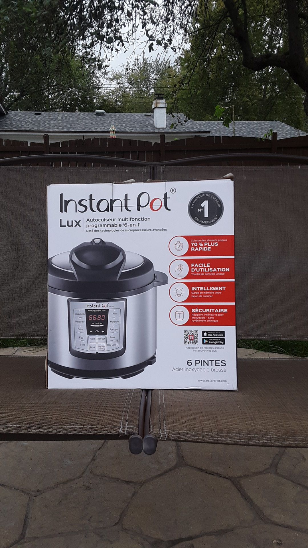 Instant pot 6 pintes Lux 6in 1