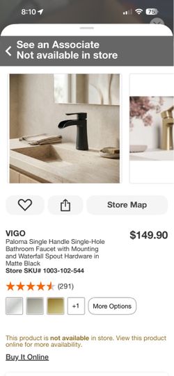 Bathroom sink faucet