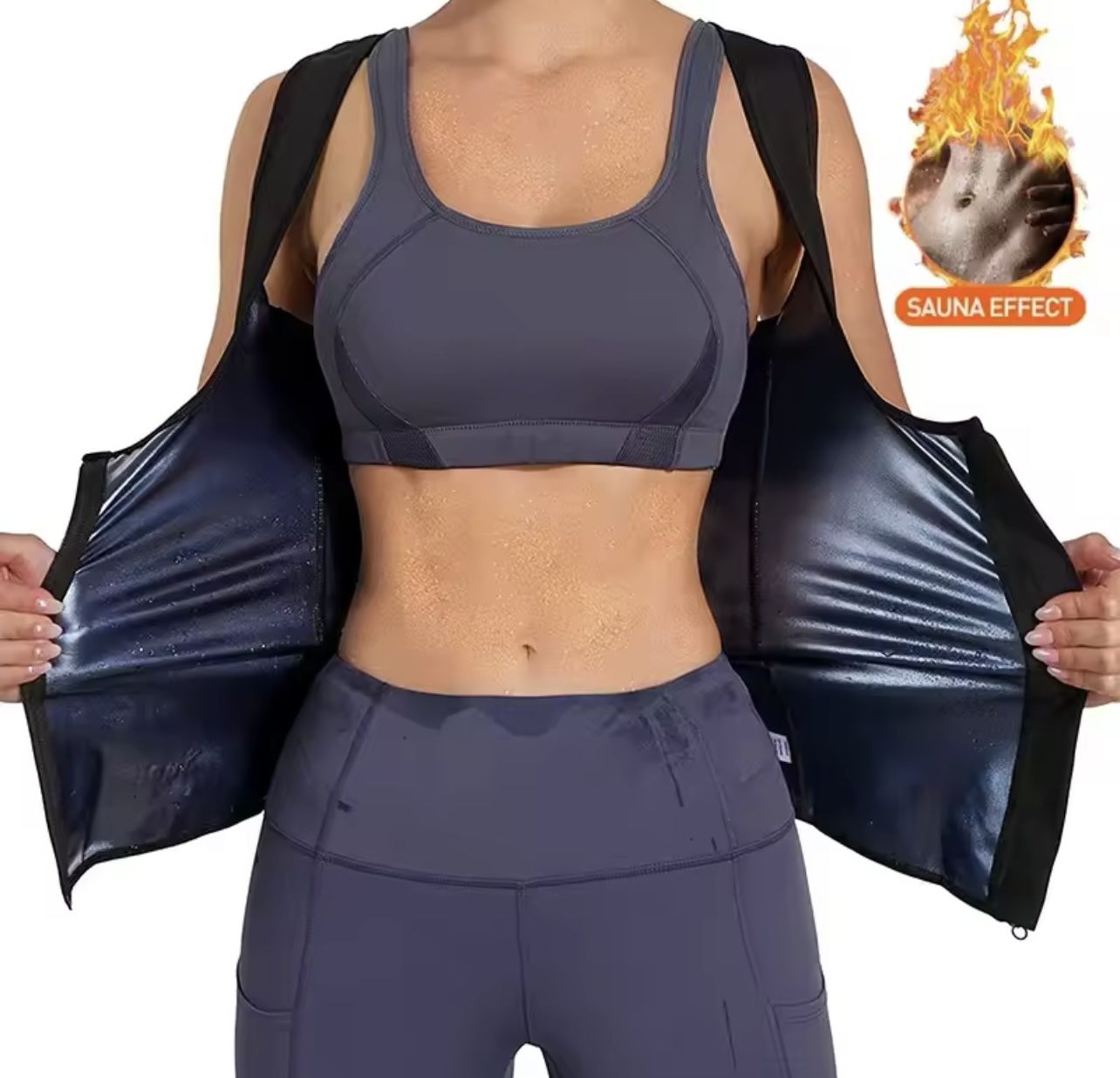 Women Sauna Shaper Vest Thermo Sweat Shapewear Tank Top (S/M) 