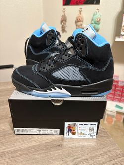 Size 7.5 - Air Jordan 5 Retro Black University Blue 2026