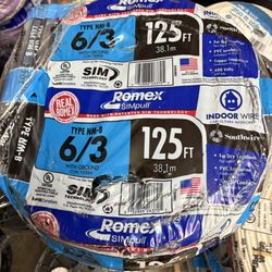 New Romex Wire 6/3