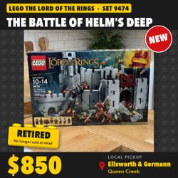 LEGO The Lord of the Rings The Battle Of Helm's Deep 9474 New Sealed