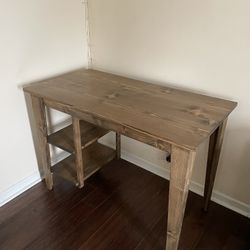 Handmade wooden desk