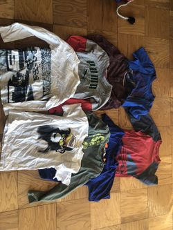 9- shirts , 2- pants