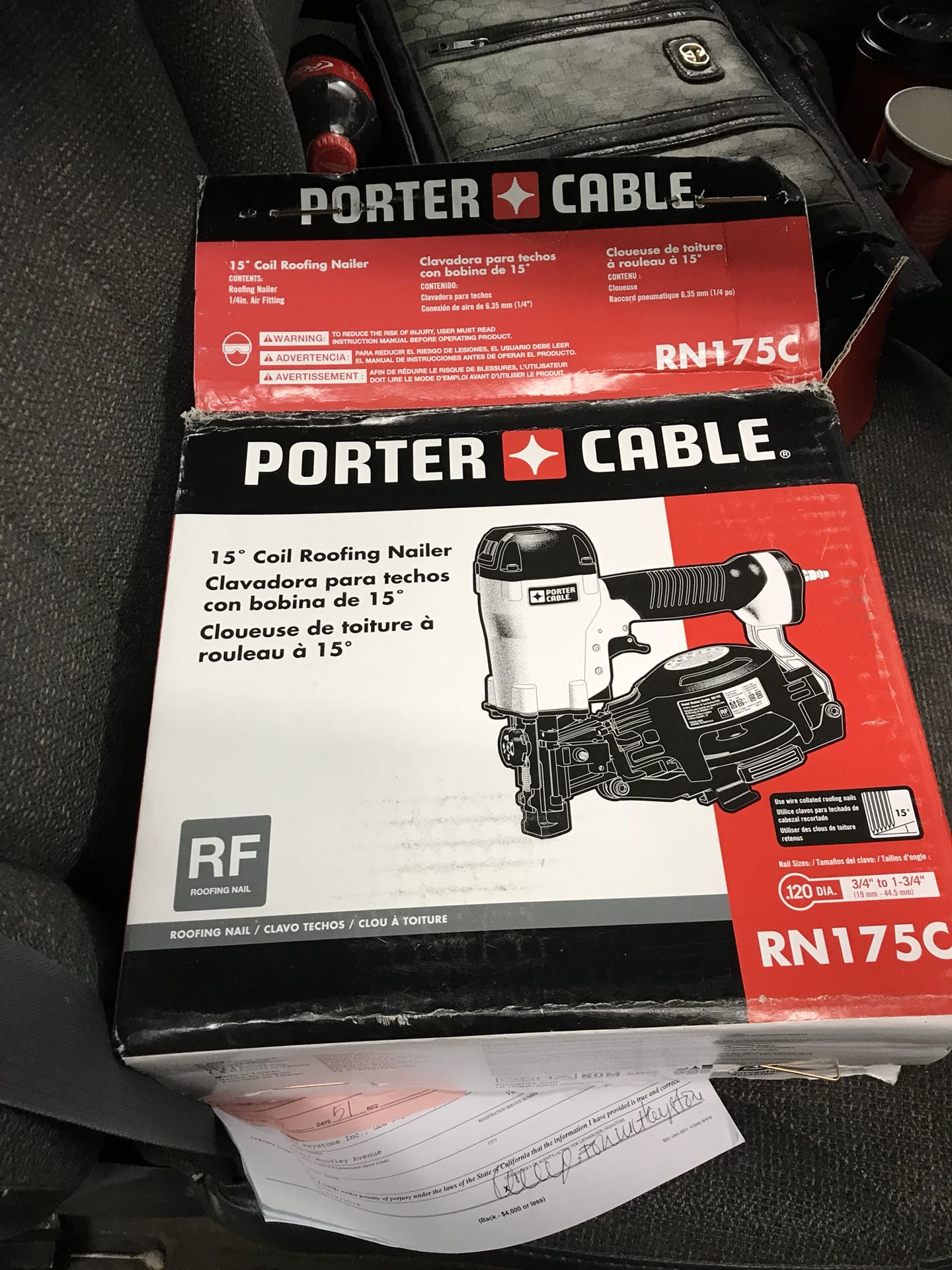 Coil roofing nailer (pistola de clavos para roof)