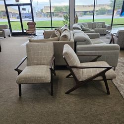 Fabric Accent Chair-Swaxon 