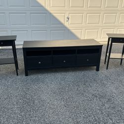 Hemnes Entertainment Stand & Side Tables/Nightstands