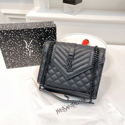 YSL Caviar Envelope Bag 👉Ask Models.See Photos