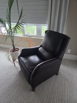 Arhaus recliner chair couch pure leather