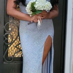 Baby Blue Formal Dress