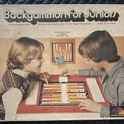 Vintage 1977 Backgammon For Juniors - Sealed in original packaging