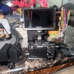 Sony camera, camera monitor, camera cage 

Title