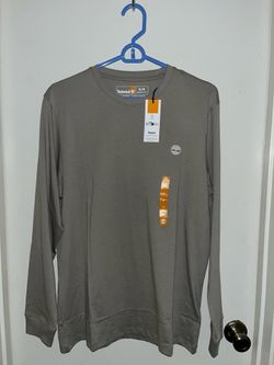 Timberland Men's Oyster River Chest Logo Long-Sleeve T-Shirt. Sage Green, men’s size medium, brand new with tags.