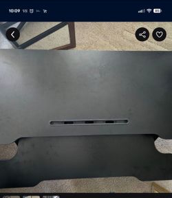 Dual monitor adjustable desktop