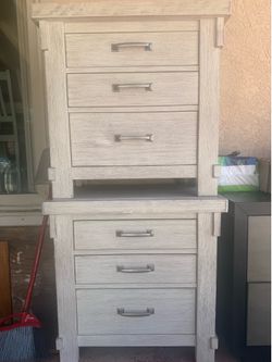 3 Drawer night stand with electrical connect
