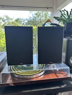 Vintage Polk Audio R150 100W Magnetically Shielded S2-Way Bookshelf Speakers