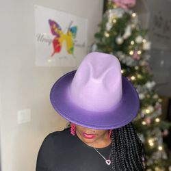 Ombré Fedora Hat