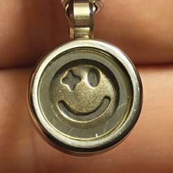 15mm Starry Eyed Pendant .999 Fine Silver Handpoured 