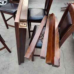 Wood Table With 4 Chairs