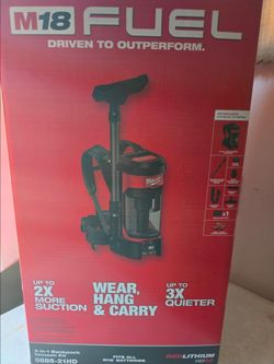 Milwaukee 3 in 1 backpack vacuum kit
