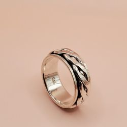 Silver Braided Band Size 9