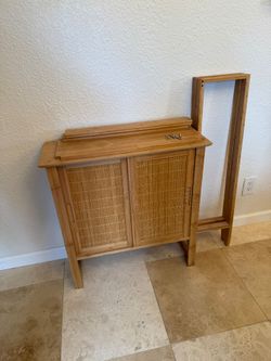 Natural Bamboo Over the Toilet Storage Cabinet