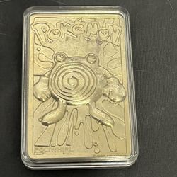 Vintage Rare Pokémon Polo whirl No.61    23 K Gold Card