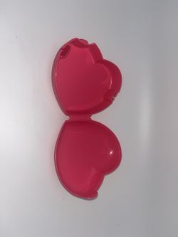 Tupperware Heart Shaped Keeper Pink Food Storage Container Valentine R3
